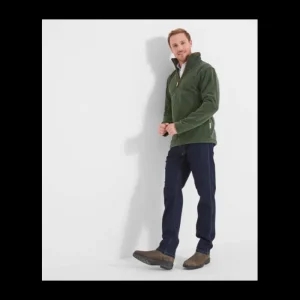 Schoffel Jumpers & Cardigans*Berkeley 1/4 Zip Fleece - Cedar Green