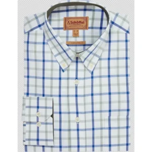 Schoffel Shirts*Brancaster Classic Shirt Moss Check