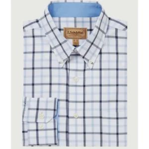 Schoffel Shirts*Brancaster Classic - Imperial Blue Check