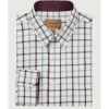 Schoffel Shirts*Brancaster Classic Shirt - Wine Check