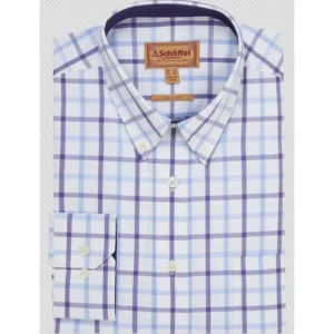 Schoffel Shirts*Brancaster Classic Shirt Bramble Check
