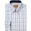 Schoffel Shirts*Brancaster Shirt Blue/Pink Check