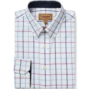 Schoffel Shirts*Brancaster Shirt Blue/Pink Check