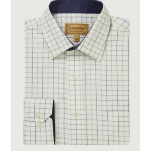 Schoffel Shirts*Burnham Classic Shirt - Vintage Navy Tattersall