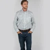 Schoffel Shirts*Holkham Classic Shirt Mint/Mykonos/Coral