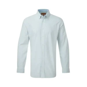Schoffel Shirts*Holt Oxford Tailored Shirt Pale Blue/Lemon