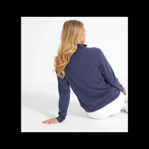 Women Schoffel Jumpers & Cardigans*Polperro Pima 1/4 Zip - French Navy