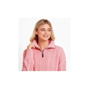 Women Schoffel Jumpers & Cardigans*Settle 1/4 Zip - Dusty Pink