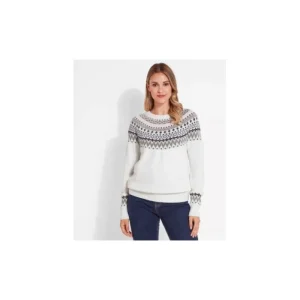 Women Schoffel Jumpers & Cardigans*Shetland Fairisle Jumper - Blush/Arctic
