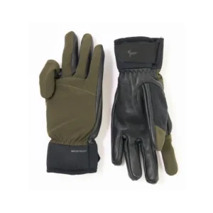 Women Sealskinz Shooting | Shooting*Broome Shooting Gloves - Olive Green / Black
