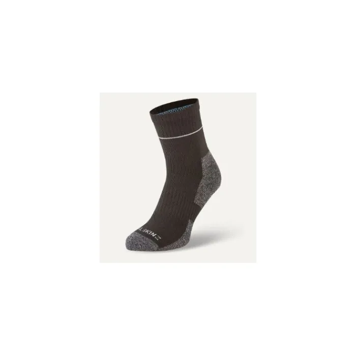 sealskinz_morston_solo_qu_0-1.webp Women Sealskinz Socks & Underwear | Socks*Morston Solo Quickdry Ankle Length Sock Black / Grey