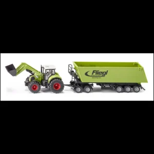 SIKU Siku*- Claas Tractor with Frontloader, Dolly and Tippping Trailer