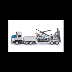 SIKU Siku*- Police Low Loader With Helicopter