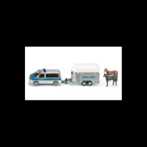 SIKU Siku*- Polizei Van With Horsebox + Horses