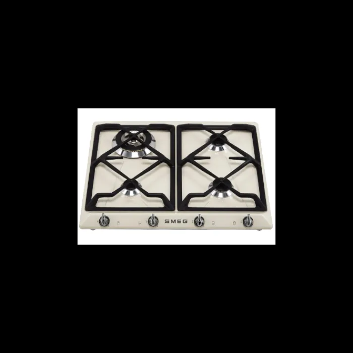 smeg_srpgh_victoria__burn_1.webp smeg Hobs*SR964PGH Victoria 4 Burner Gas Hob - Cream