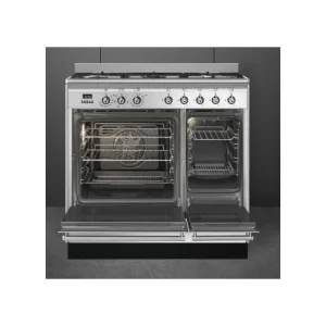 smeg Range Cookers*SUK92MX9-1 90cm Concert Dual Fuel Range Cooker - Stainless Steel