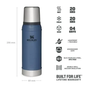 Stanley flasks Flasks & Travel Mugs*Stanely Classic Vacuum Bottle 0.75L Hammertone Lake