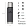 Stanley flasks Flasks & Travel Mugs*Stanley Classic Vacuum Bottle 0.75L Charcoal