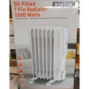 Status Heating*Oil Filled 7 Fin Radiator 1500 Watts - White