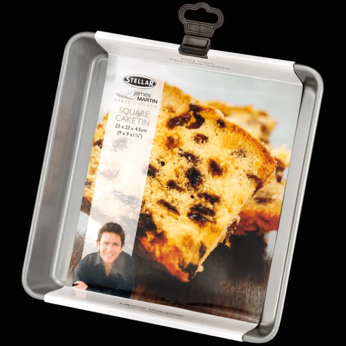 stellar_james_martin_squa_0.webp HORWOOD HOMESPARES Kitchen And Dining | Cake Tins*Stellar James Martin Square Cake Tin