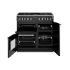 Stoves Range Cookers*444411432 Richmond Deluxe D900DF Dual Fuel Range Cooker - 90cm - Black