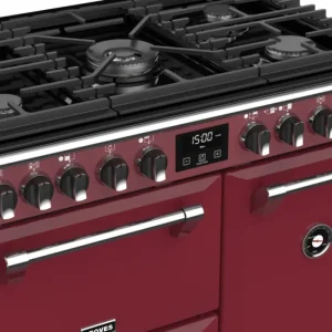 Stoves Range Cookers*444410901 Richmond Deluxe S900DF Dual Fuel Range Cooker 90cm - Chilli Red ( *Ex Display Model )