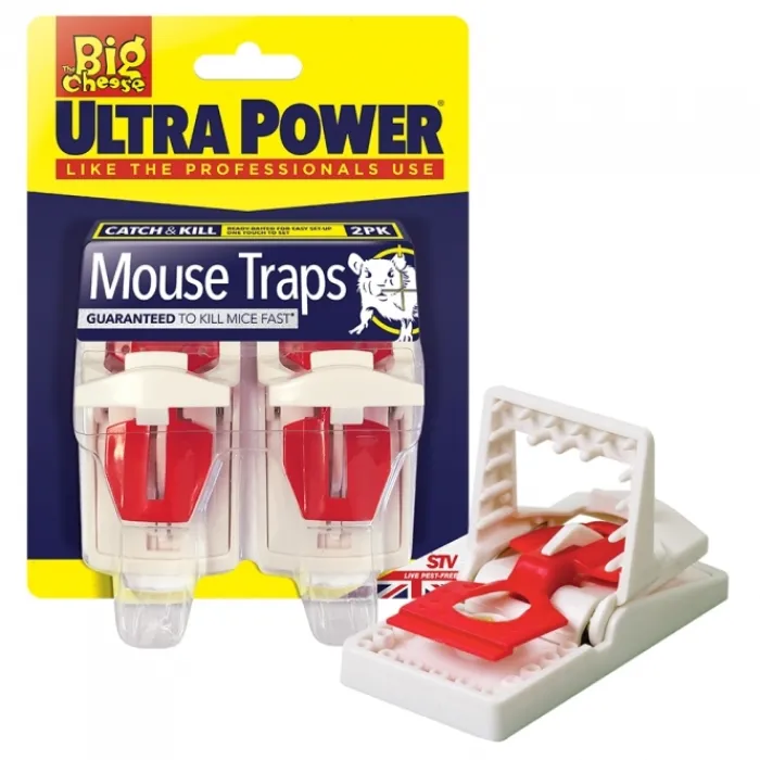 the_big_cheese_ultra_powe_0-6.webp The Big Cheese Mouse And Rat Traps | Pest Control*Ultra Power Mouse Traps Twin Pack