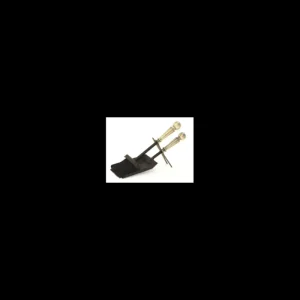 The Brass World Fire Tools & Maintenance*BS-006 12" Brush + Shovel Set - Black + Antique