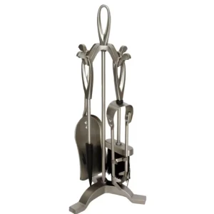 The Brass World Companion Sets*D-010 Fire Set (5 Pieces) Loop Tops 25" - All Brush Steel