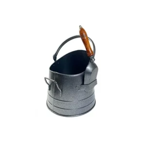 The Brass World Coal Buckets*1815P Coal Bucket with Scoop - Pewter Antinque