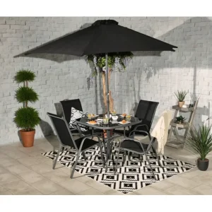 Royalcraft Garden Furniture*The Derwent Rio 4 Seater Stacking Dining Set