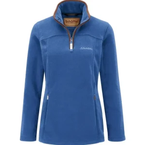 Women Schoffel Jumpers & Cardigans*Tilton 1/4 Zip Fleece Colbalt Blue