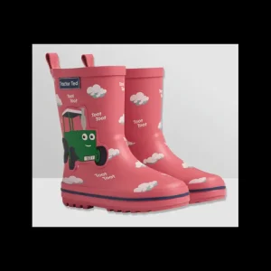 Tractor Ted Wellingtons | Clothing & Footwear*Toot Toot Welly - Dusky Red