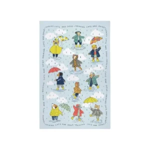 Ulster Weavers Kitchen And Dining | Tea Towels & Aprons*Teatowel Cotton Raining Cats + Dogs