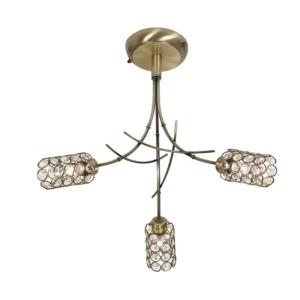 OAKS LIGHTING Indoor*Vika ceiling light antique brass