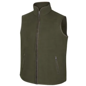 Hoggs Of Fife Ltd Gilets*Woodhall Fleece Gilet Green