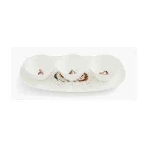 Portmeirion Kitchen And Dining | Tableware*Wrendale Bowl + Tray Set Guinea Pigs