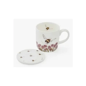 Portmeirion Kitchen And Dining | Mugs*Wrendale Designs Bumblebee Mug & Coaster Set