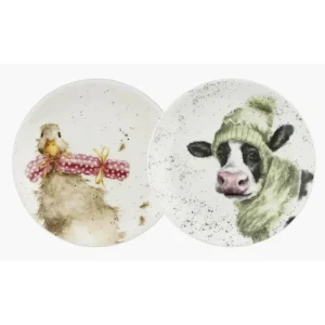 Portmeirion Kitchen And Dining | Tableware*Wrendale Designs Cow & Duck 2 Coupe Plates