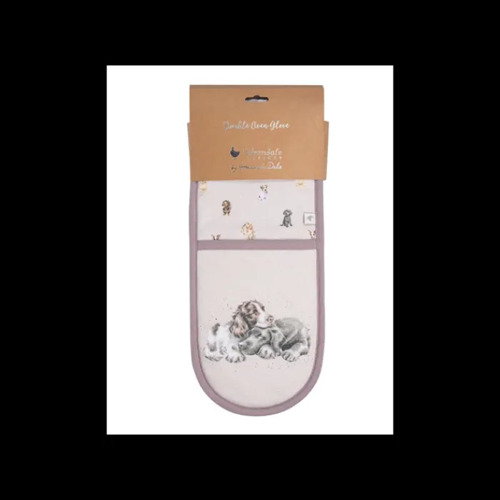 wrendale_double_oven_glov_0.webp WRENDALEF/C Kitchen And Dining | Tea Towels & Aprons*Wrendale Double Oven Glove - 'A Dogs Life'