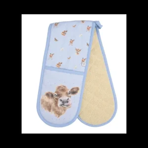 WRENDALEF/C Kitchen And Dining | Tea Towels & Aprons*Wrendale Double Oven Glove - 'Farmyard Friends'