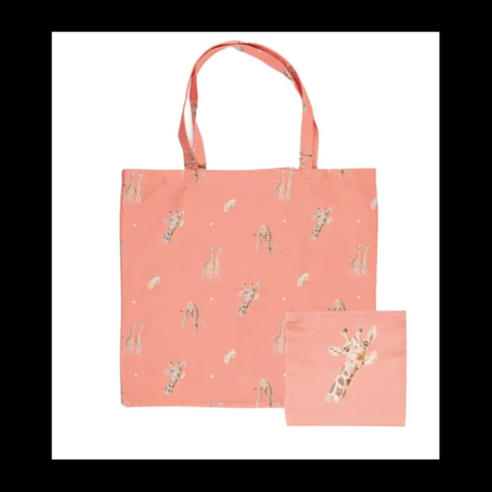 wrendale_flowers_giraffe__1-1.webp Wrendale Designs Other*Wrendale 'Flowers' Giraffe shopping bag