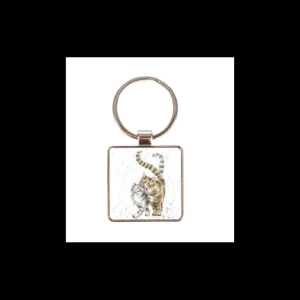WRENDALEF/C Other*Wrendale Keyring 'Feline Good'