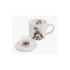 Portmeirion Kitchen And Dining | Mugs*Wrendale Mug + Coaster Set Piggy In The Middle