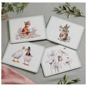 Portmeirion Kitchen And Dining | Tableware*Wrendale Placemats Wild Flower Pack 4
