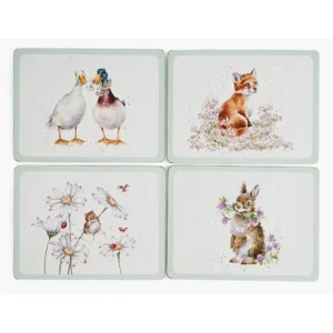Portmeirion Kitchen And Dining | Tableware*Wrendale Placemats Wild Flower Pack 4