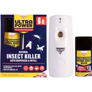 Zero In Insect Control | Insect Control*Ultra Power Natural Flying Insect Killer Auto Dispenser + Refill